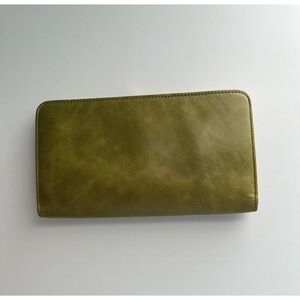 Hobo Leather Wallet/Clutch in Olive Green NWOT